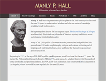 Tablet Screenshot of manlyhallsociety.com